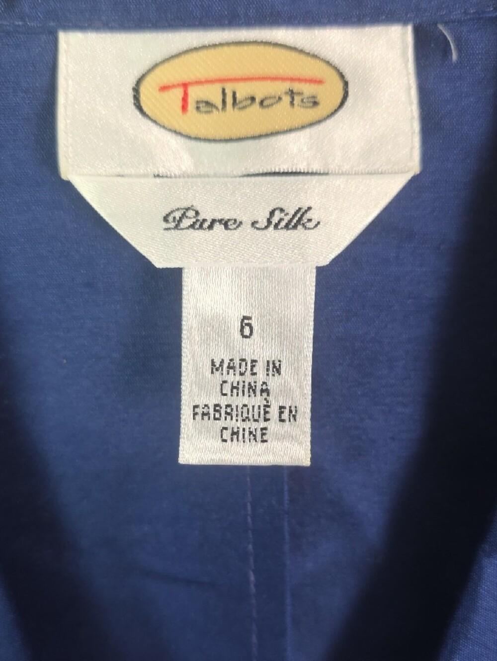 Talbots Deep Navy Button-Front Lightweight Jacket - Picture 2 of 7